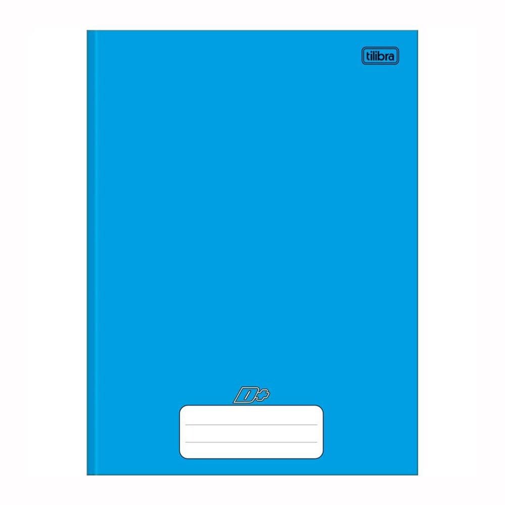 Caderno brochurão capa dura 1X1 96 fls Dmais Azul Tilibra