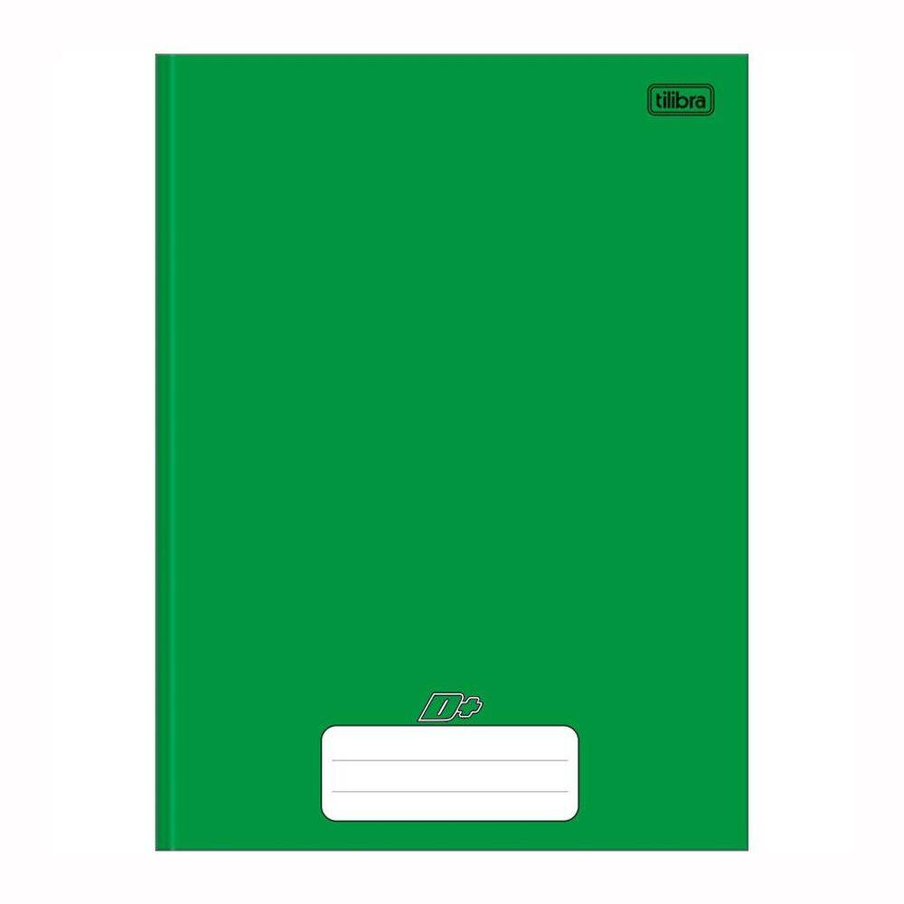 Caderno brochurão capa dura 1X1 96 fls Dmais Verde Tilibra