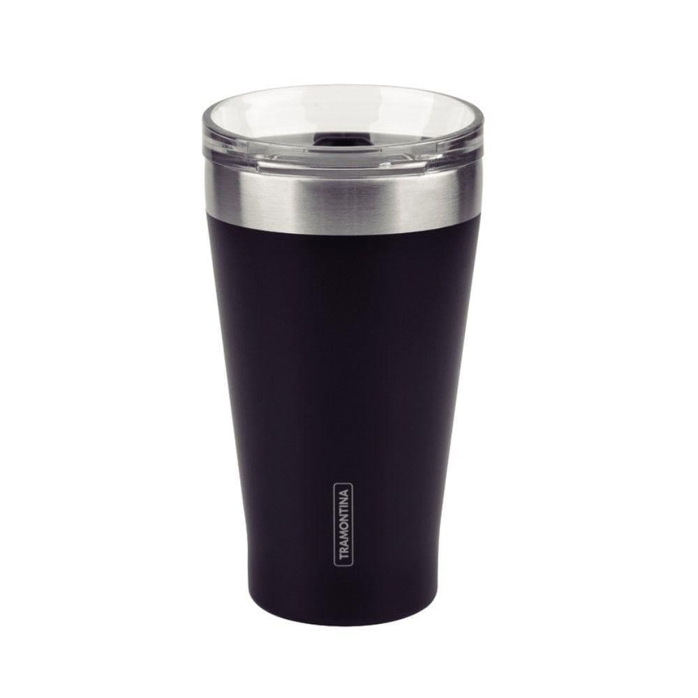 Copo Térmico Exata Aço Inox Preto Tampa 550ml Tramontina