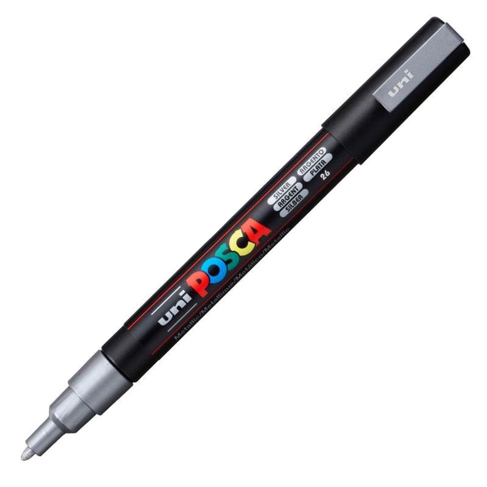 Caneta Posca PC 3M prata Uni Ball
