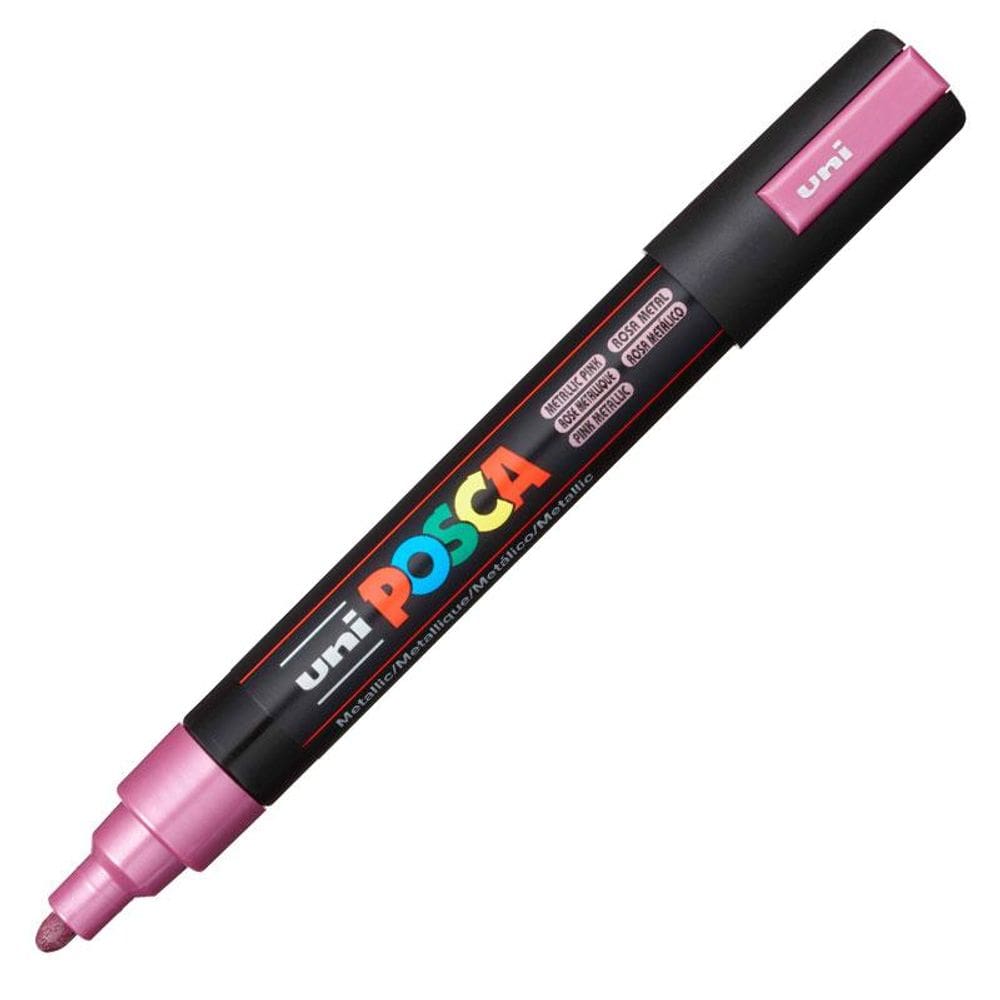 Caneta Posca PC 5M rosa metálico Uni Ball