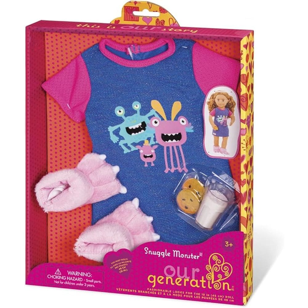 Our Generation Camisão De Pijama Com Pantufas - Candide 0261