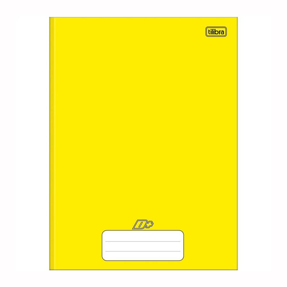 Caderno brochurão capa dura 1X1 48fls D mais Amarelo Tilibra