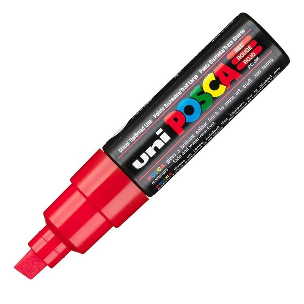 Caneta Posca PC 8K vermelha Uni Ball