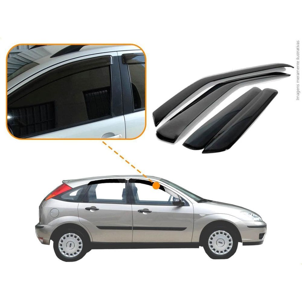 Calha Chuva Ford Focus Hatch