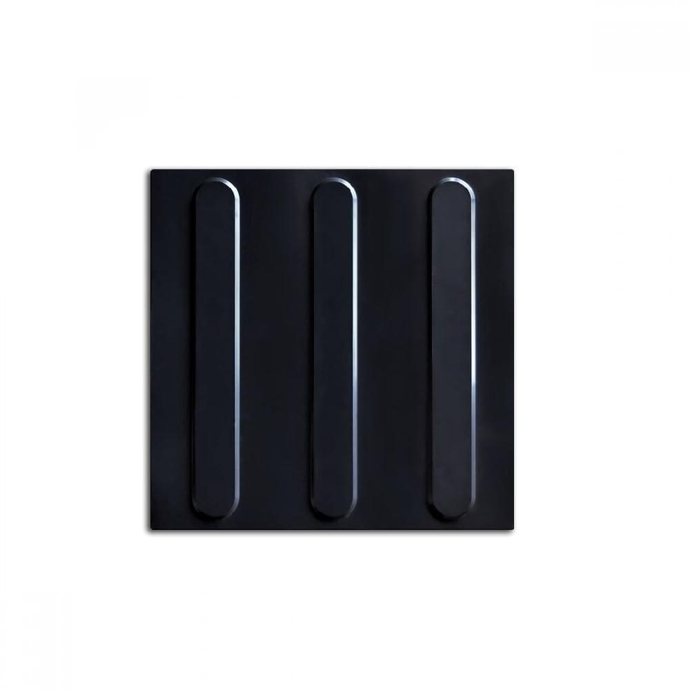 Piso Tátil Direcional 10 Peças 25X25 Preto
