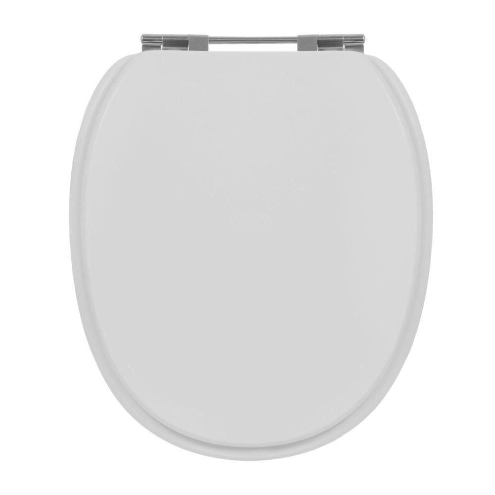 Assento Sanitário Village com Fechamento Comum em Mdf Laqueado Cor Branco Sensi Dacqua