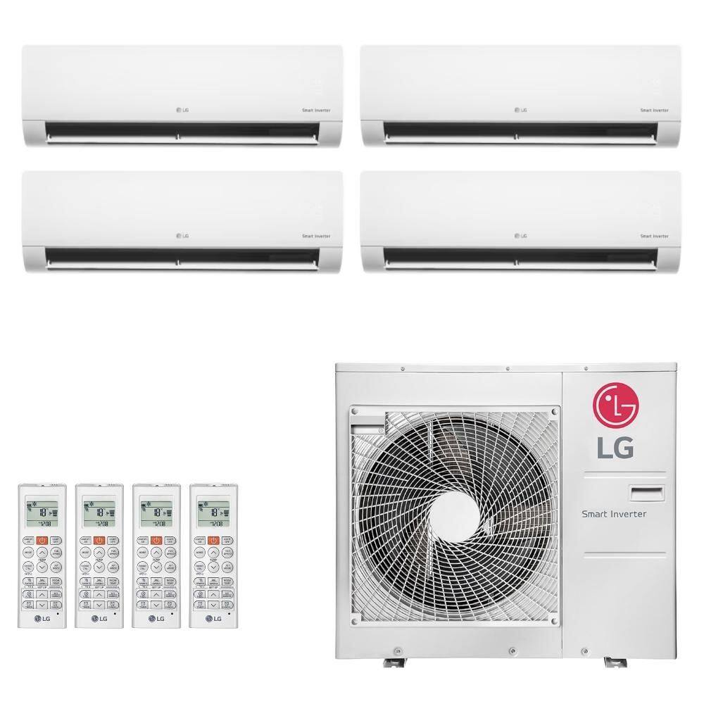 Ar-Condicionado Multi Split Inverter LG 30.000 (2x Evap HW 7.000 + 2x Evap HW 12.000) R-32 Quente/Frio 220V