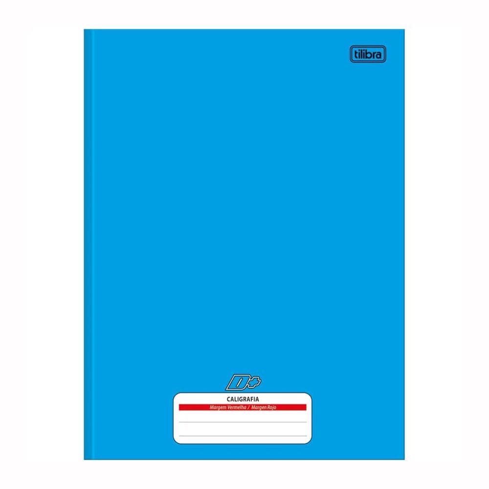 Caderno capa dura univ caligrafia 96fls D mais Azul Tilibra