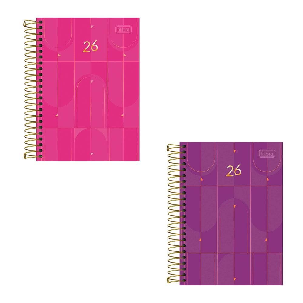 Agenda executiva diária Spot 1/4 Feminina 2026 Tilibra