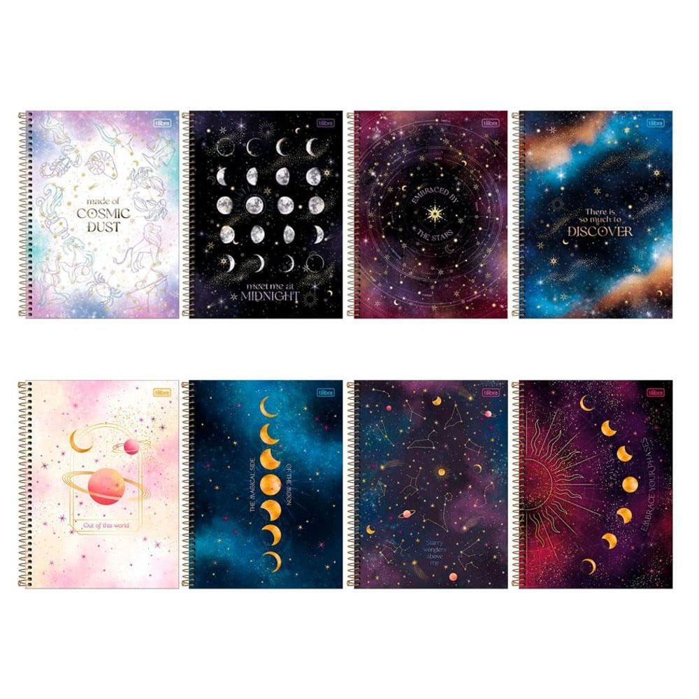 Caderno espiral Univ 16x1 256 fls Magic Tilibra