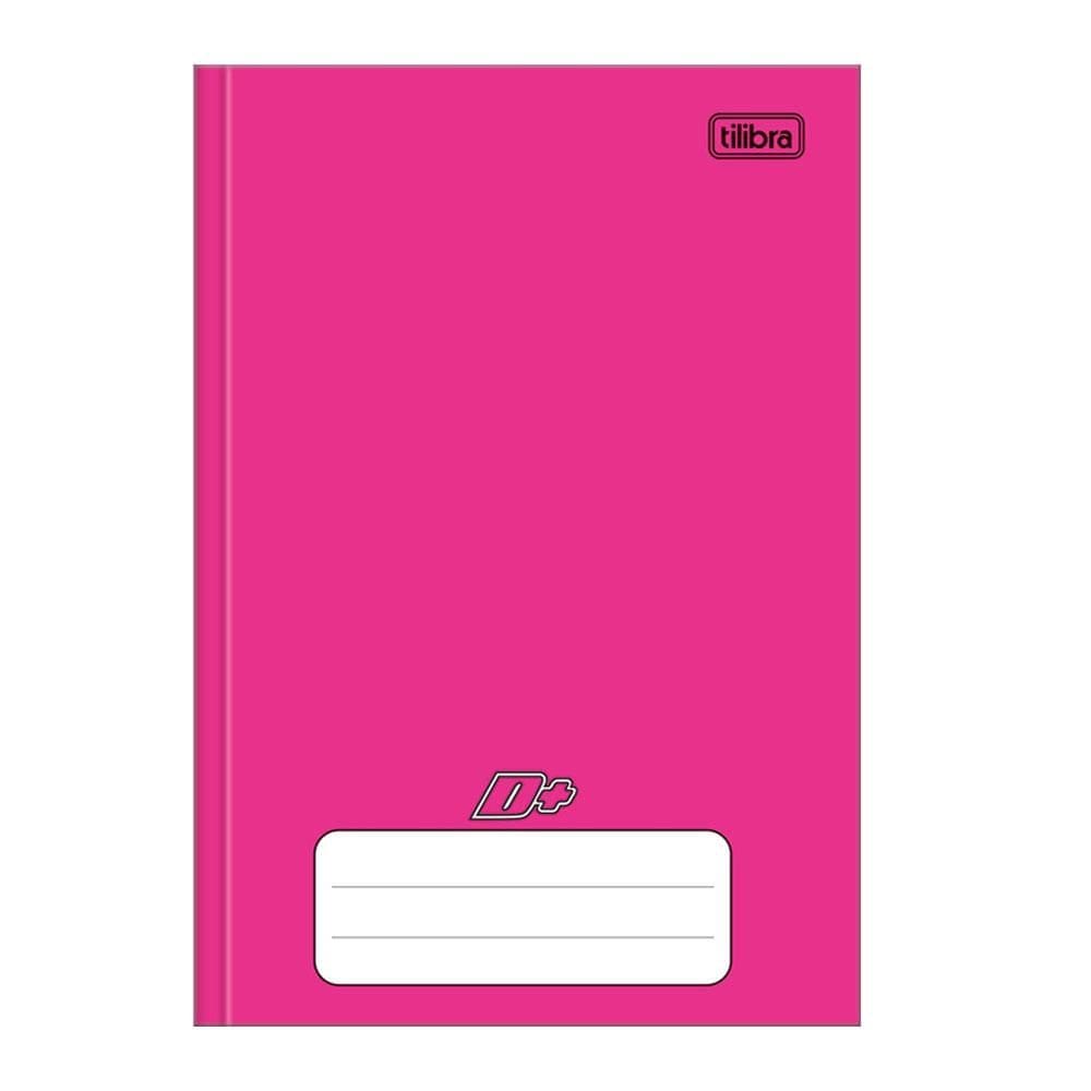 Caderno brochura capa dura 1/4 96 fls D mais Rosa Tilibra