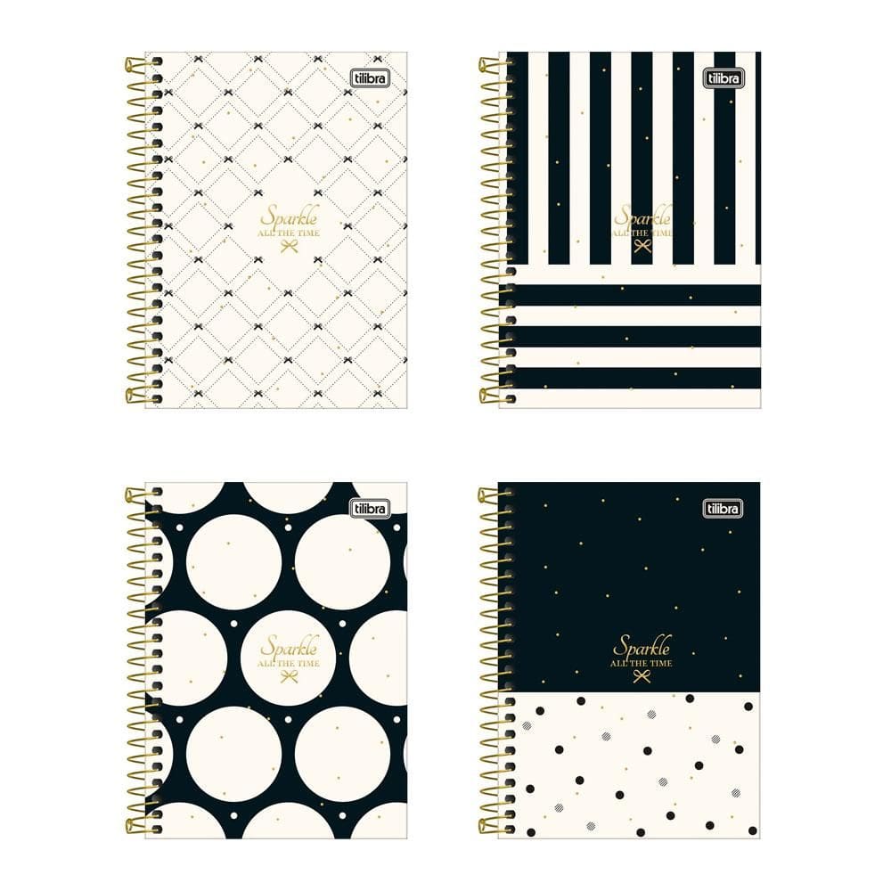 Caderneta espiral capa dura 1/8 80 fls West Village Tilibra