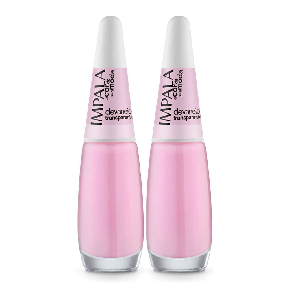 Kit 2 Esmalte Impala A Cor da Sua Moda Transparente Cor Devaneio 7,5ml