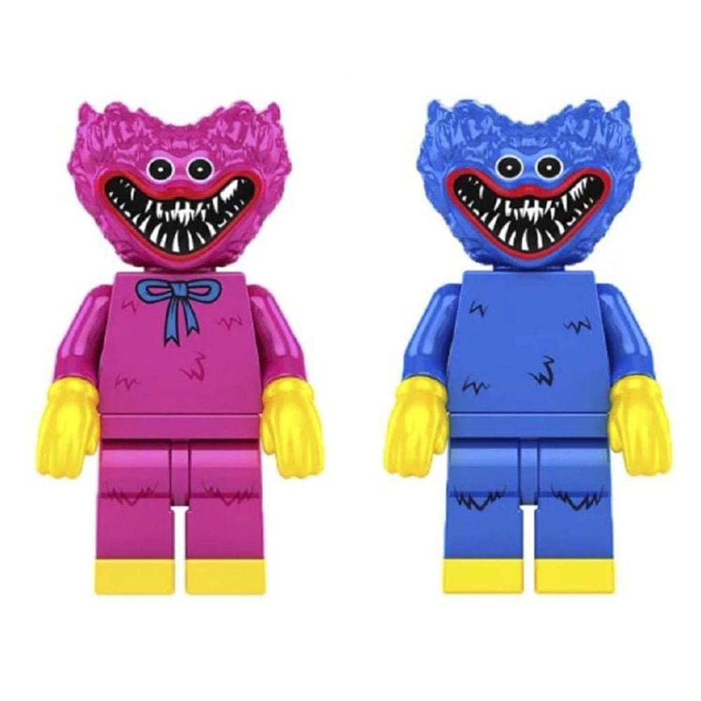 Bonecos Blocos De Montar Dupla Poppy Huggy Wuggy Kissy Missy