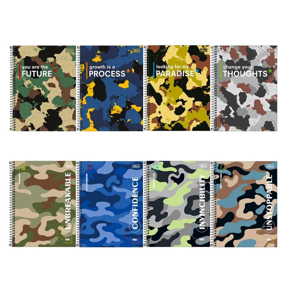 Caderno espiral Univ 10x1 160 fls Hide Tilibra