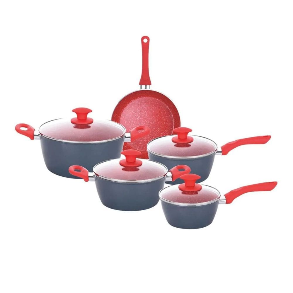 Jogo De Panelas 5 Peças Indução Cerâmica Onix Class Home