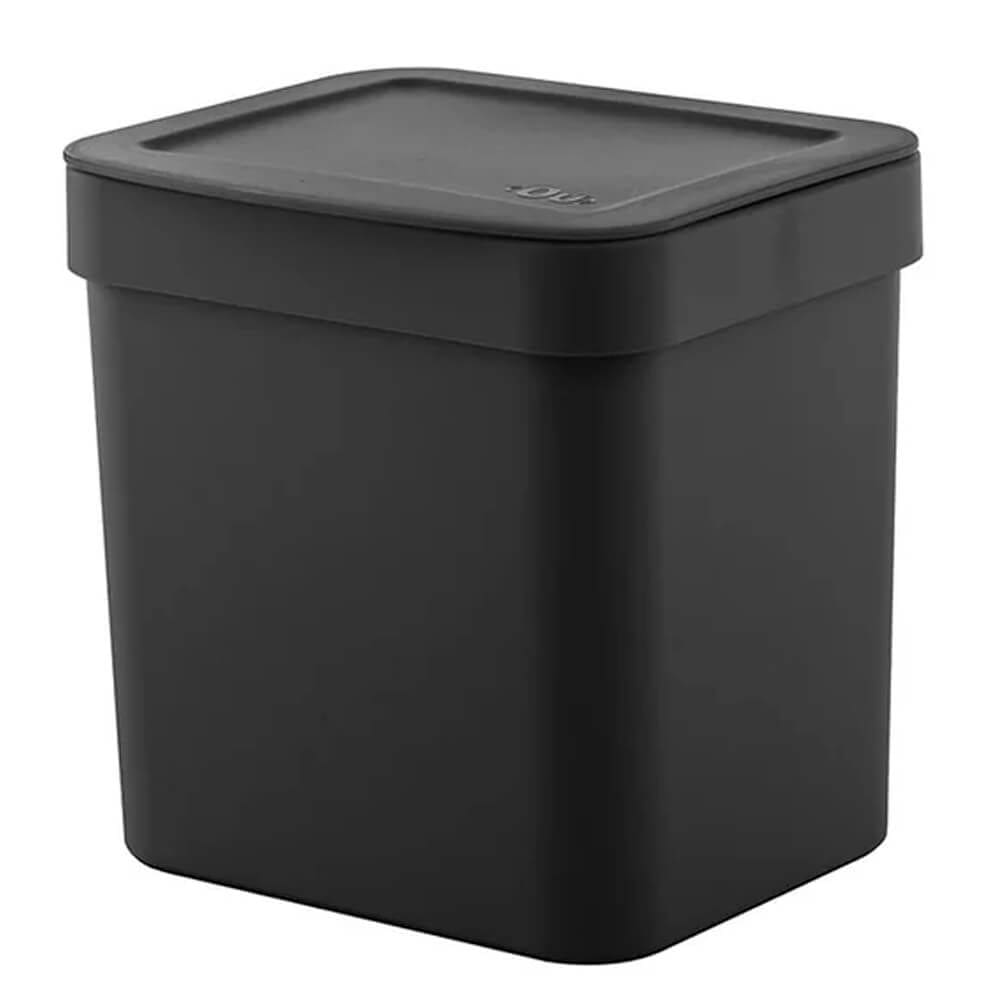 Lixeira para Cozinha e Banheiro 2,5L Trium Preta - Ou