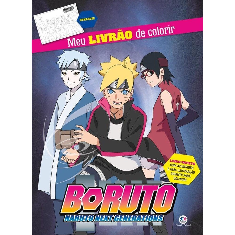 Boruto - Meu Livrão De Colorir