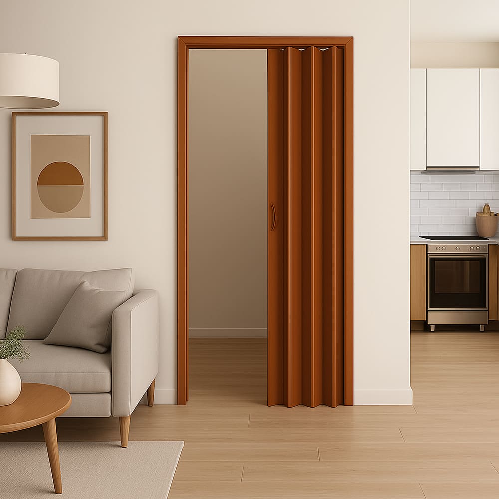 Porta Sanfonada PVC 0,60x2,10 Multilit Mogno