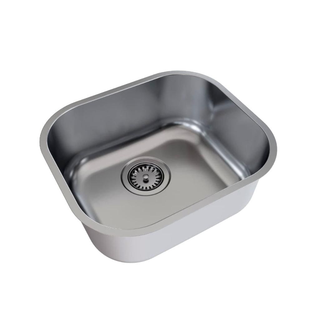 Cuba n.0 Docol Invicta 40x34x18 cm em Aço Inox Acetinado com Válvula 4.1/2”