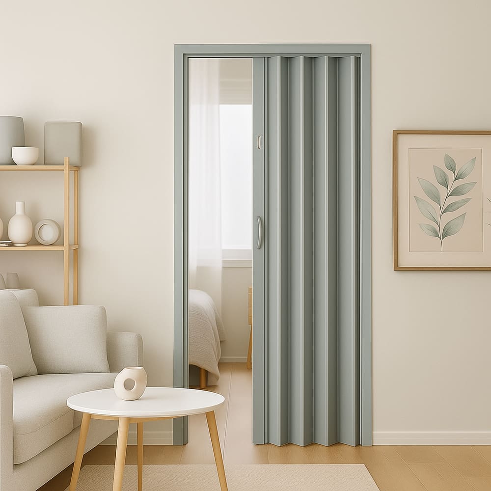 Porta Sanfonada Pvc 0,60x2,10 Multilit  cinza