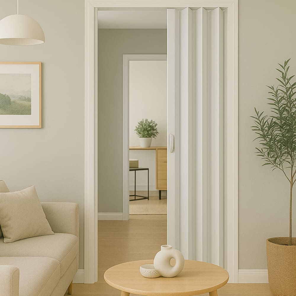 Porta Sanfonada Pvc 0,84x2,10  Multilit branco