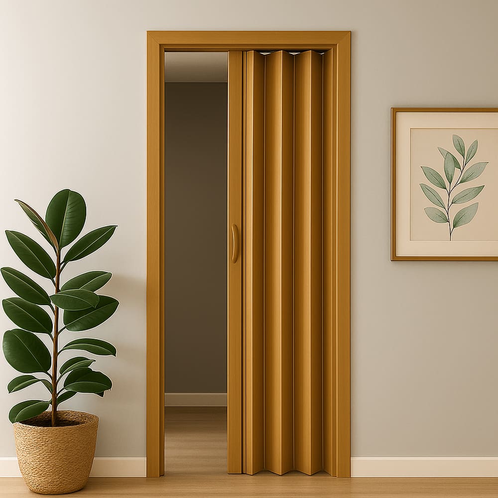 Porta Sanfonada Pvc 0,96x2,10  Multilit cerejeira