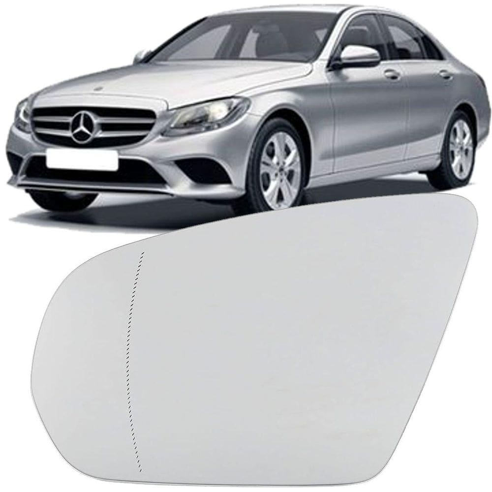 Lente Espelho Retrovisor Mercedes C180 C200 C250 2015-19 Esq