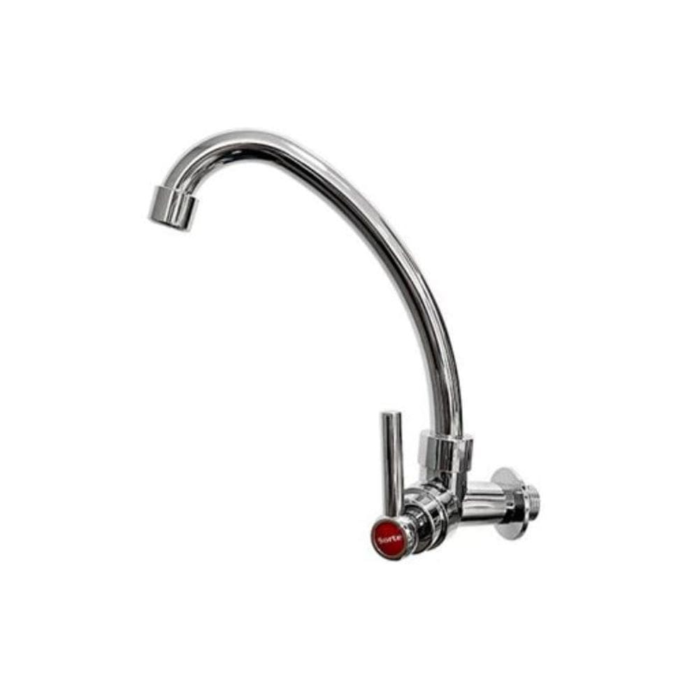 Torneira Cozinha Sorte C60 Parede Abs Cromada 1/4 Volta