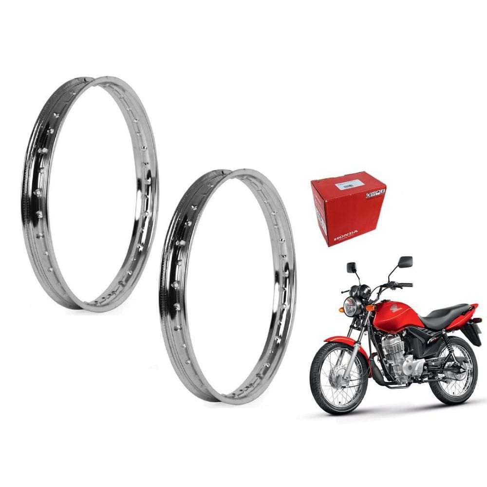 Par Aros De Roda Honda Cg Titan Fan 125 150 160