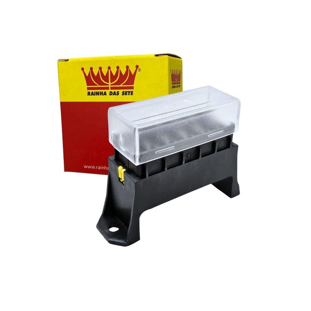 Caixa Porta Fusíveis Lamina Universal 6 Fusíveis 6 Vias