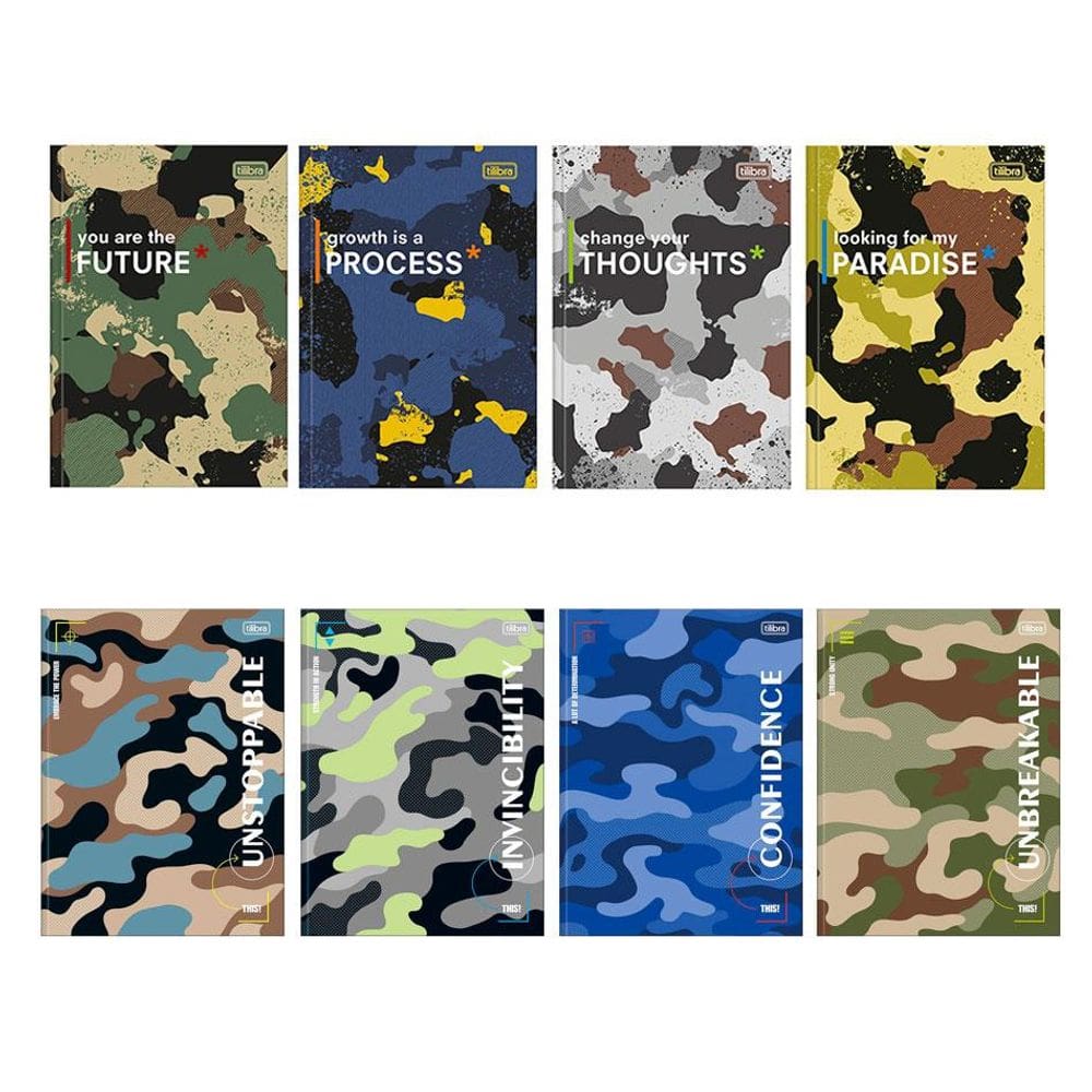 Caderno brochurão universitário 1x1 80 fls Hide Tilibra