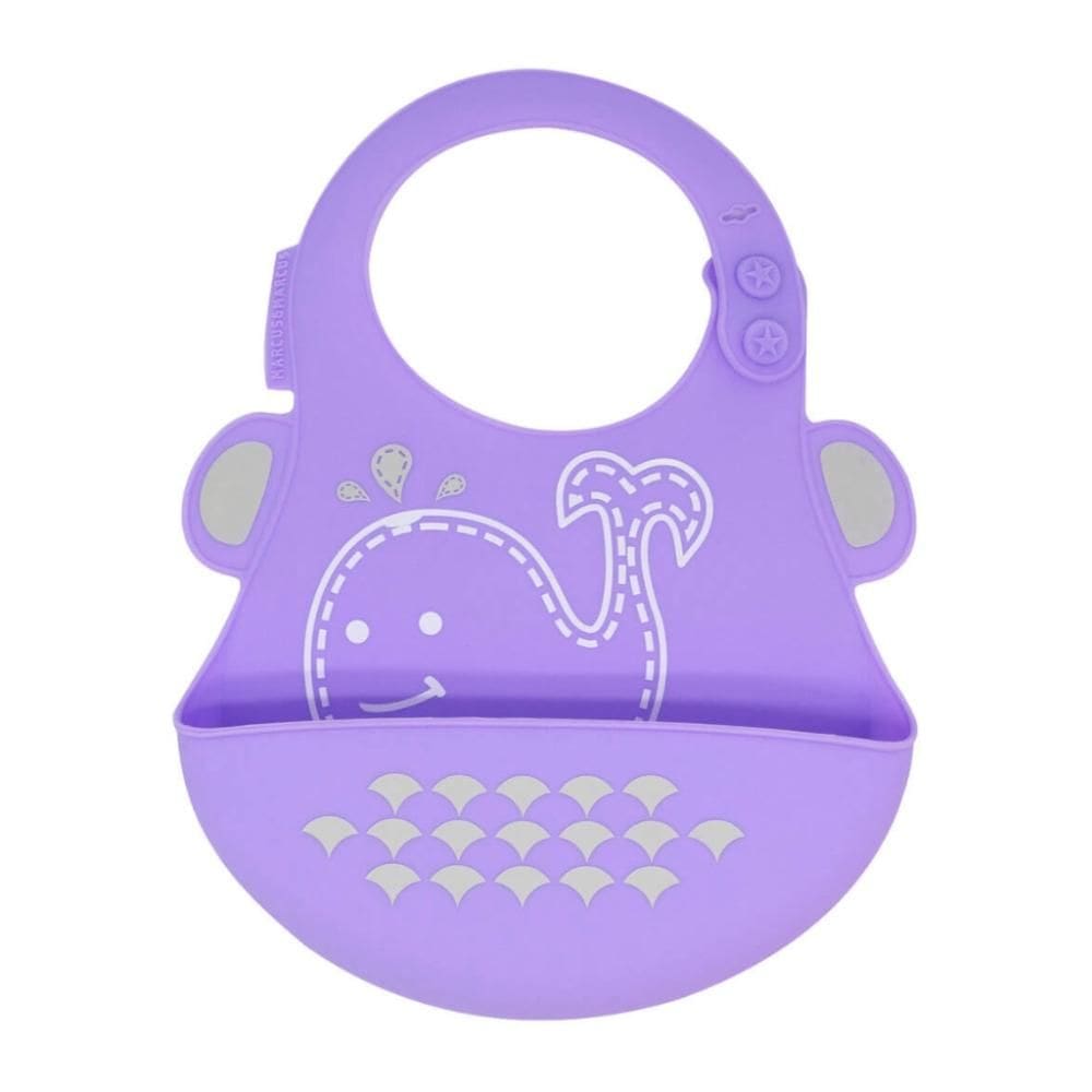 Babador Em Silicone Baleia Willo - Marcus  Marcus