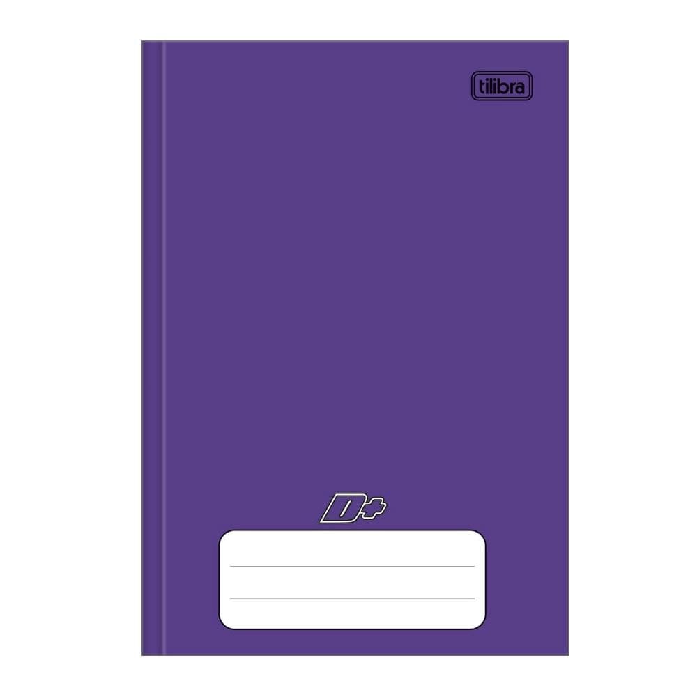 Caderno brochura capa dura 1/4 96 fls D mais Roxo Tilibra
