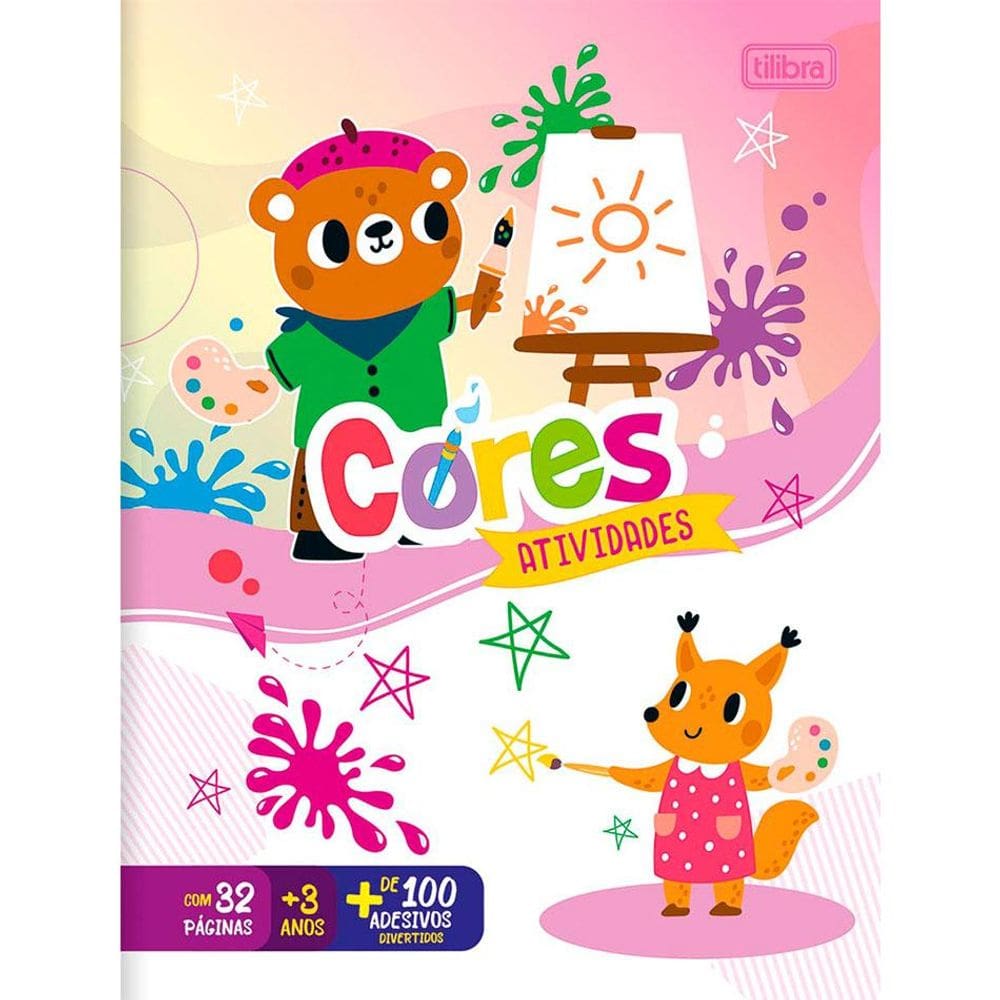Caderno de atividades Cores com 16 fls Tilibra