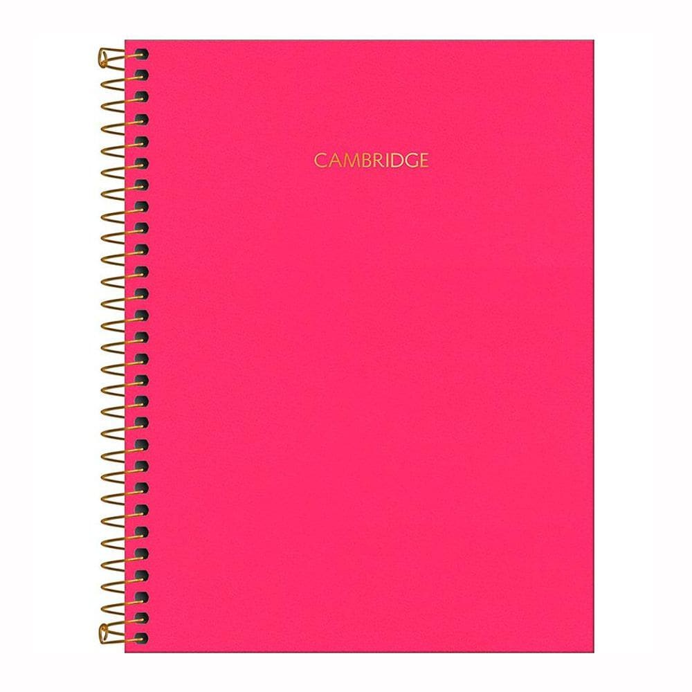 Caderno executivo universitário 80fls Cambridge Pink Tilibra