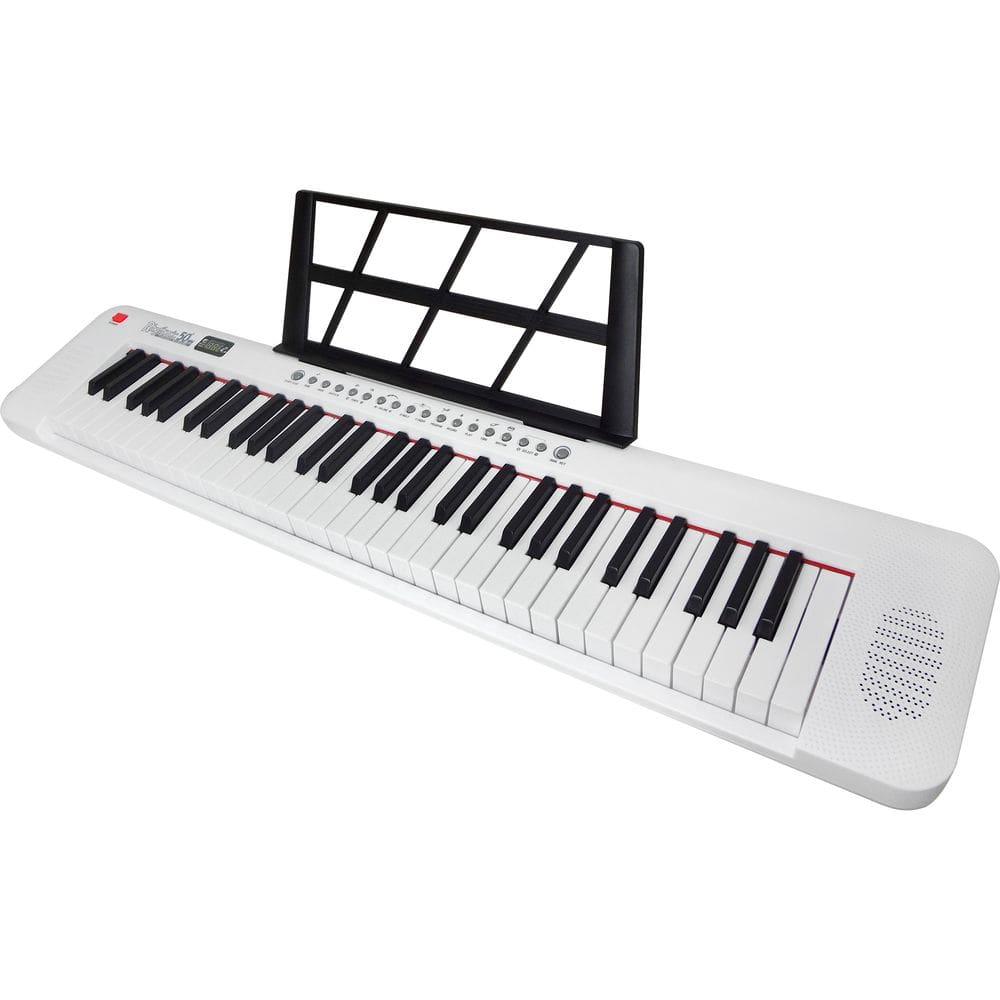 Teclado Musical Portátil 61 Teclas Rhythmic50WH Branco