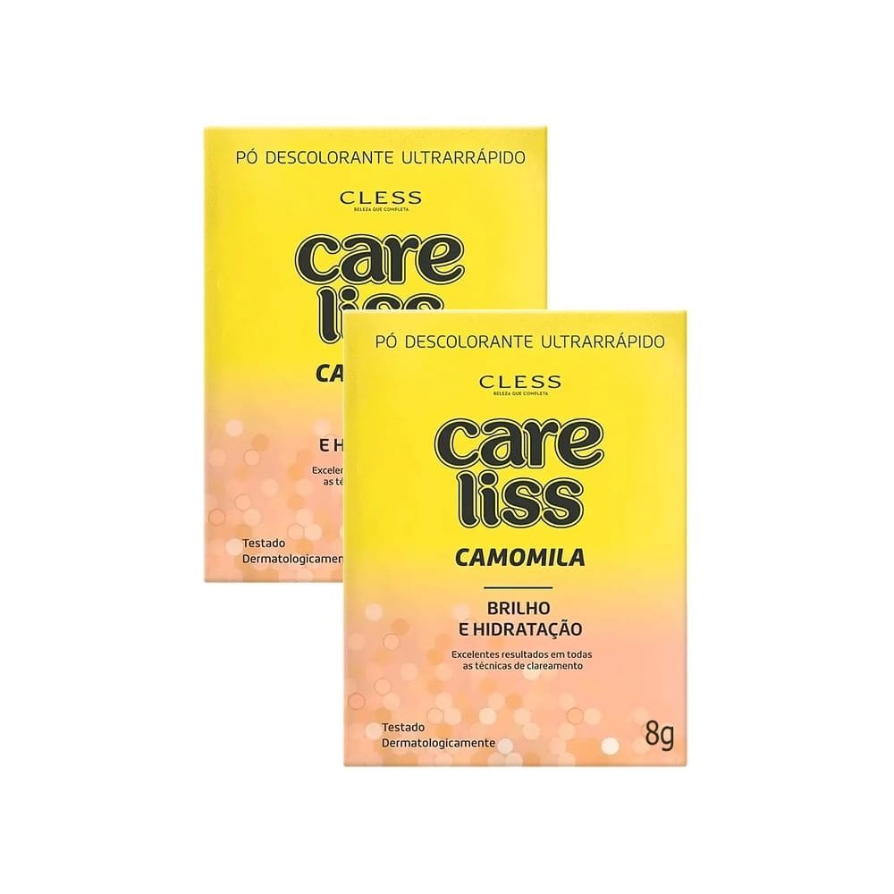 Kit 2 Descolorante Care Liss Camomila 8g