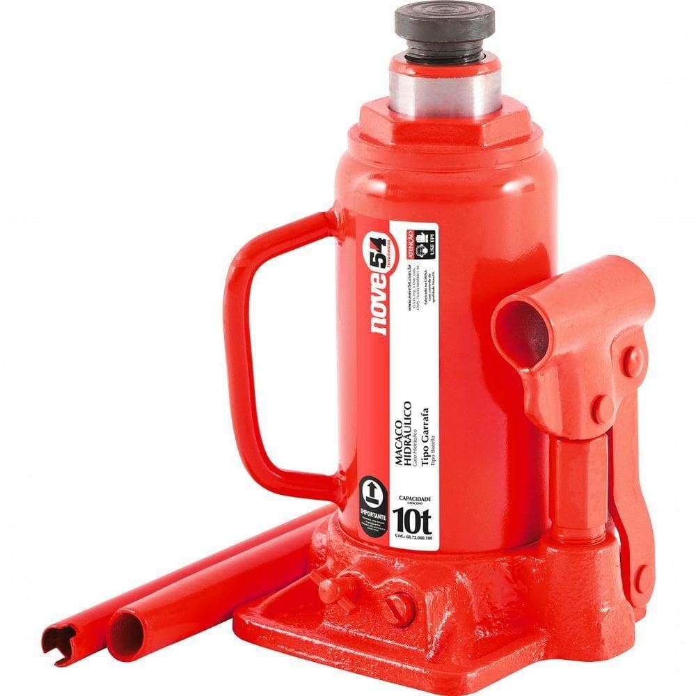 Macaco Hidráulico Garrafa 10 Toneladas 1 Estágio - Nove54