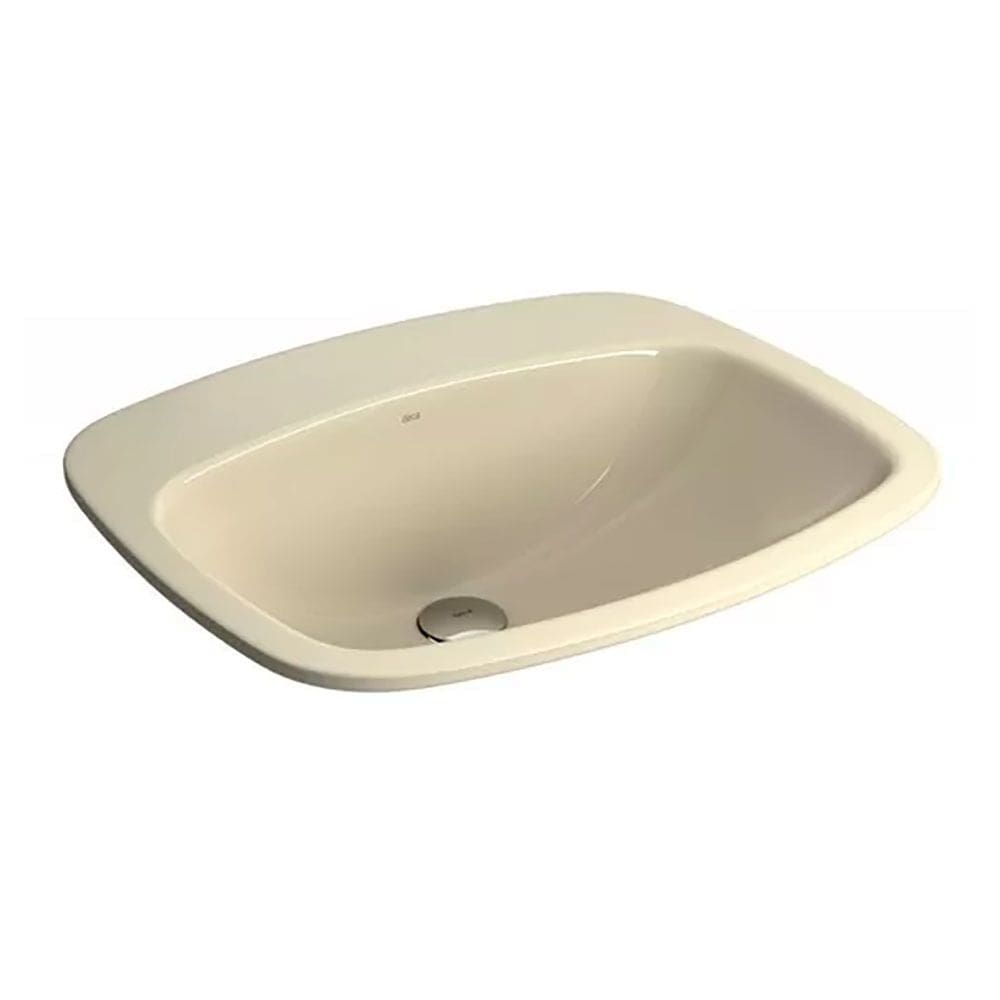 Cuba de Sobrepor Retangular com Mesa 44X52,5cm Creme - L.43.37