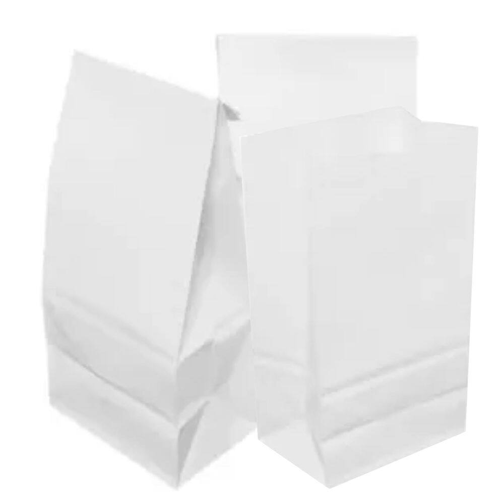 Saco de Papel Branco SOS 12x21x7 cm - 2 kg - 25 unidades