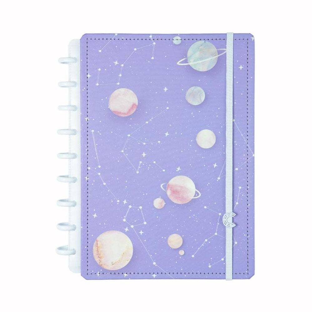 Caderno inteligente médio Purple Galaxy by Gocase - CIMD3143