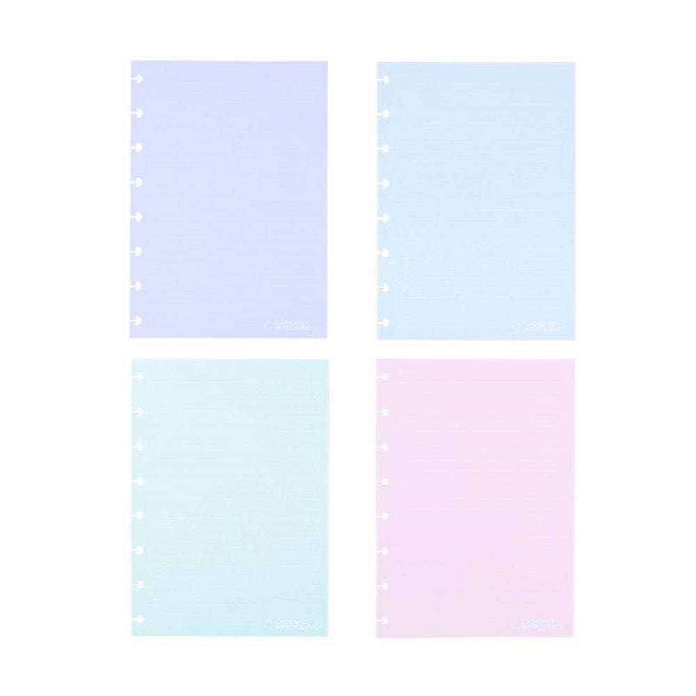 Refil médio Candy Colors pautado 40 fls Caderno Inteligente