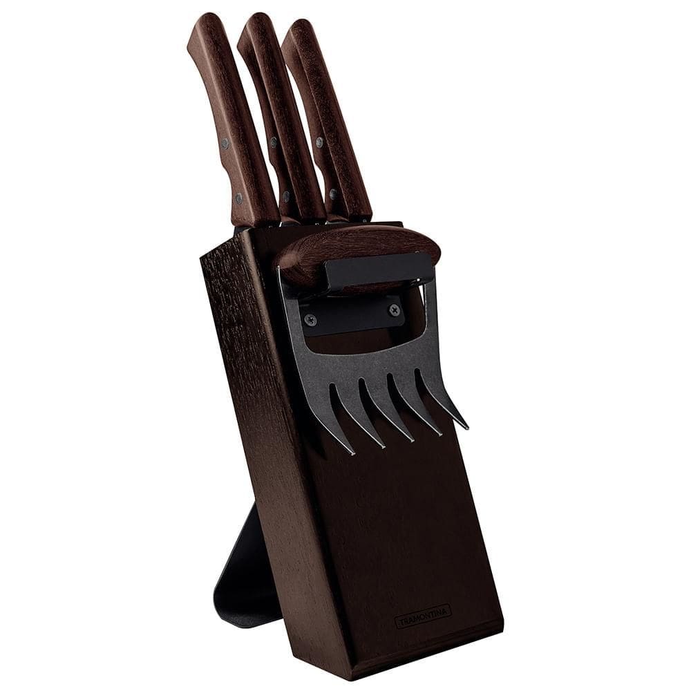 Kit para Churrasco em Aço Inox Escurecido com 05 Peças - Tramontina