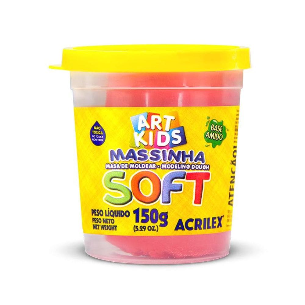 Massa de modelar Soft 150g Vermelho 103 Acrilex