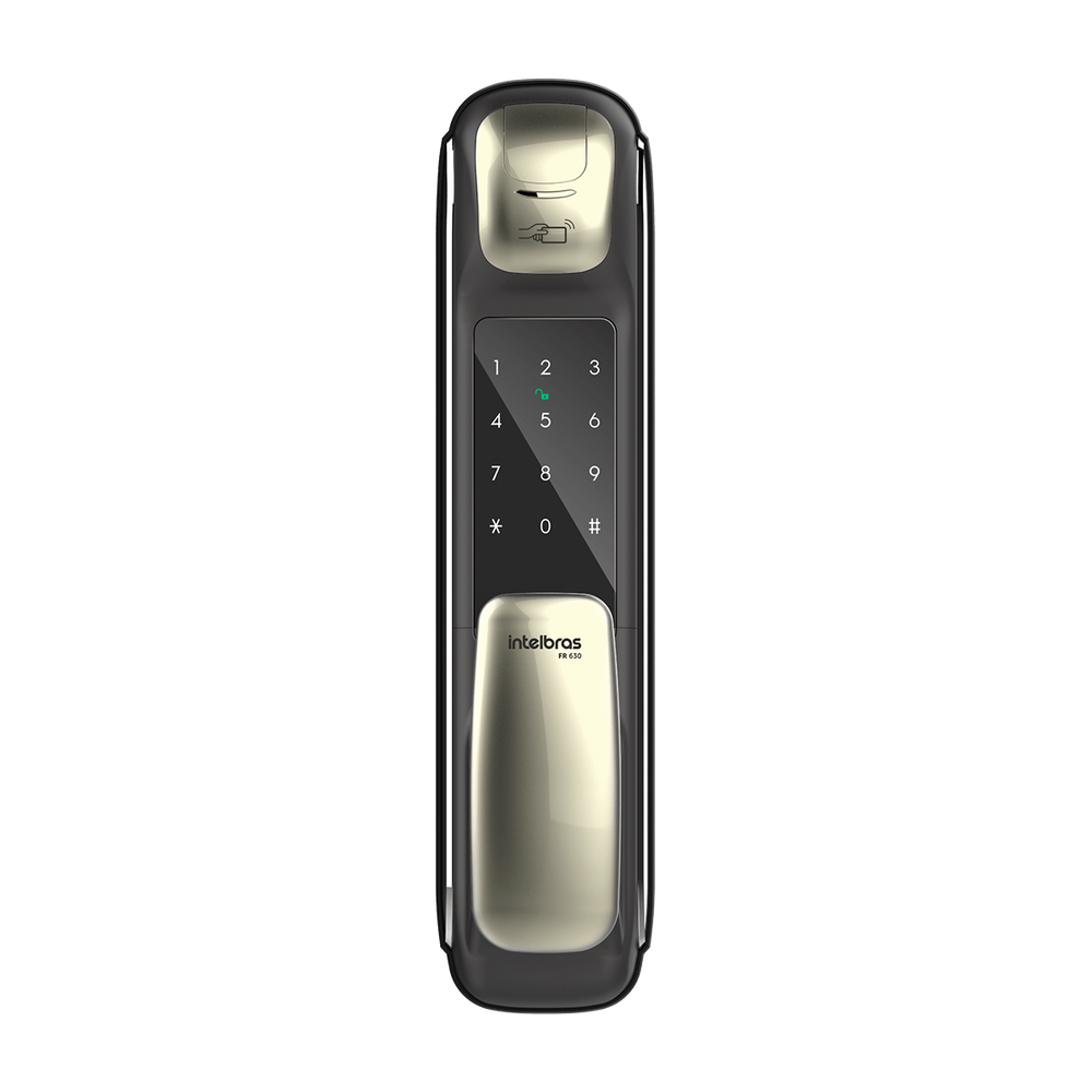 Fechadura Digital Push & Pull com Biometria FR 630 Intelbras