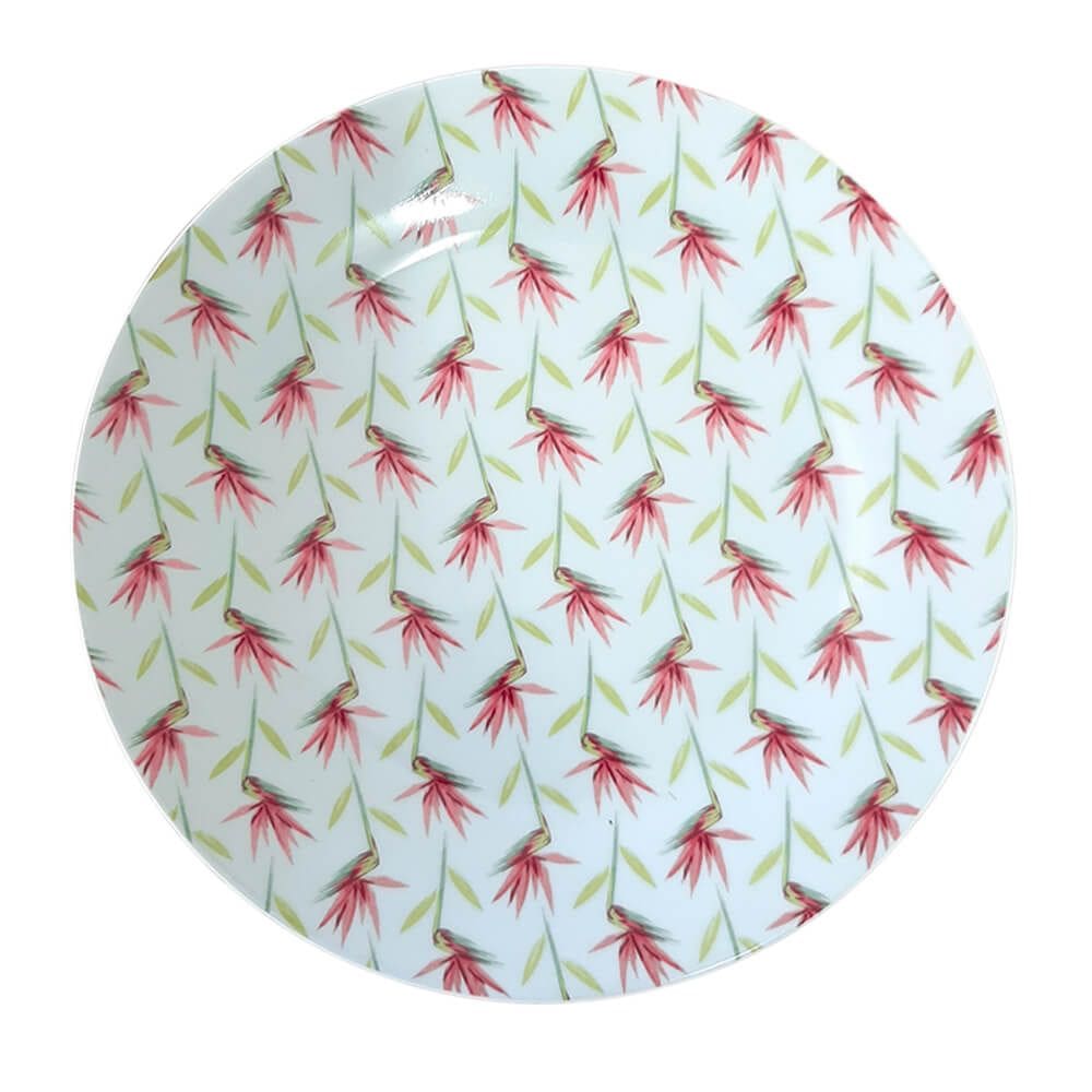 Prato de Sobremesa em Porcelana Paraíso 1 Peça - Casambiente