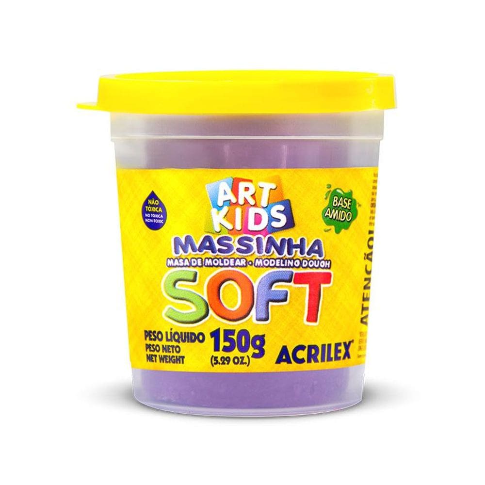 Massa de modelar Soft 150g Violeta 516 Acrilex