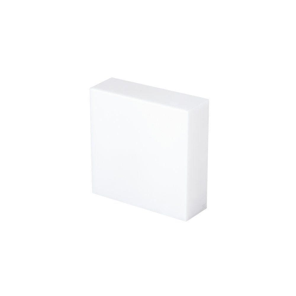 Arandela Stella Ice Quadrada Led 13cm Ip65 7,5w Bivolt Branco - 3000k - Luz Amarela